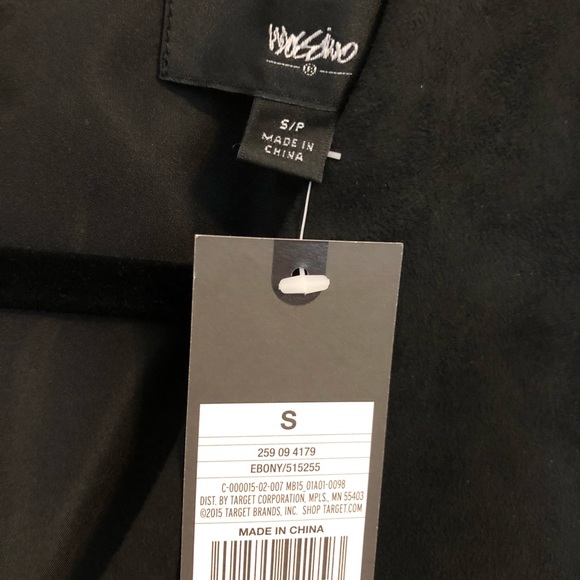 Black faux suede mini dress - Picture 4 of 4